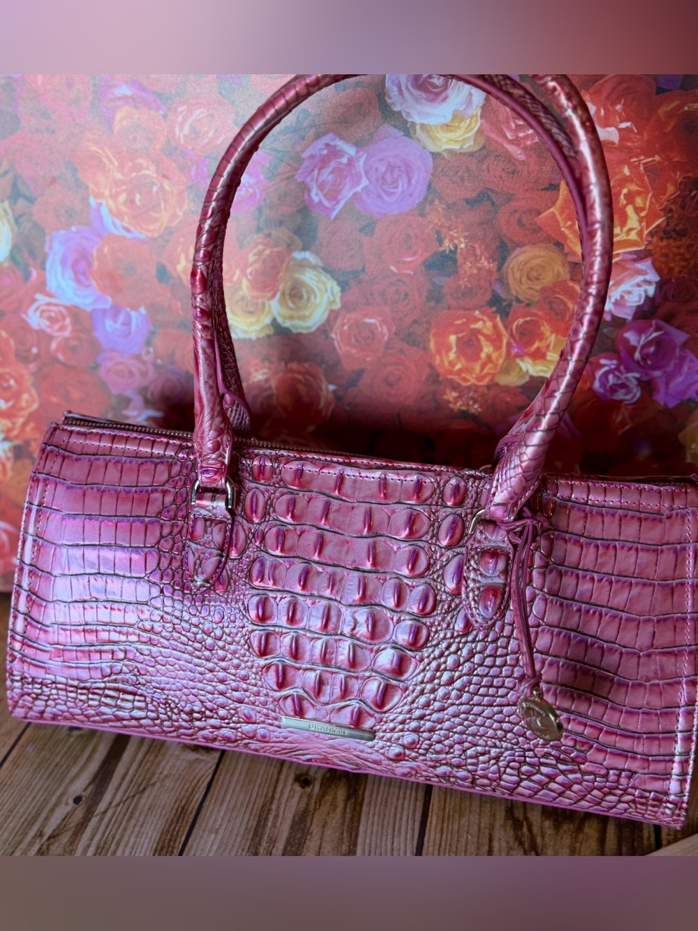 Brahmin Sophia French Rose Shoulder Bag NWT